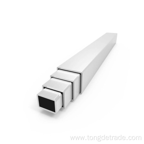 Aluminum extrusion profile tube square perforated